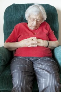 Dementia can Result from Central Sleep Apnea old woman sleeping on couch